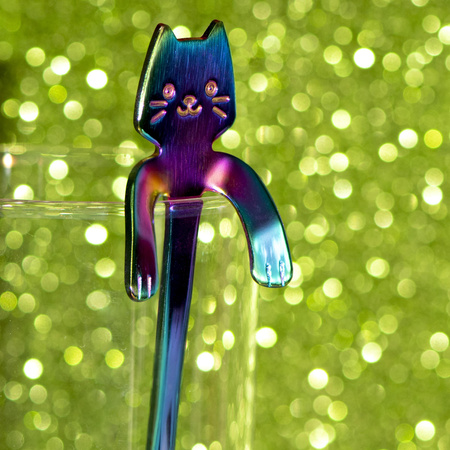 Cat tea spoons 2 pcs RAINBOW