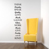 Deco wall sticker THINK DEEPLY