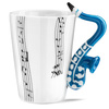 Music Gift Duo - Music mug SAXOPHONE + coaster 