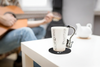 Music Gift Duo - Music mug ELECTRIC GUITAR BLACK + coaster 