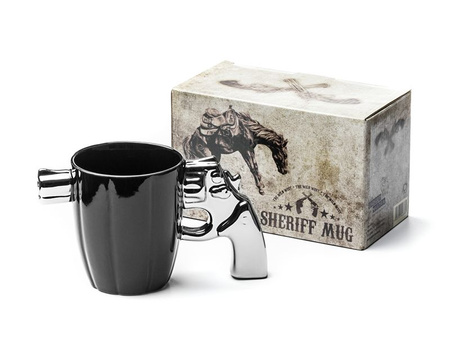 Sheriff mug - SILVER GUN