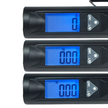 Luggage scale with LED light