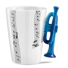 Music Gift Duo - Music mug TRUMPET + coaster
