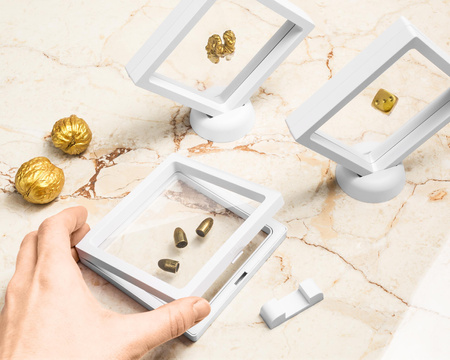 Display floating frames 3 pcs - WHITE