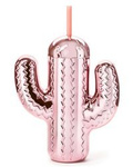 Party cactus bottle with straw
