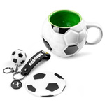 Football set - mug, coaster and keychain
