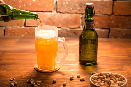 Ice beer mug CHILLER 400 ml - golden