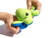 Reversible plush toy - octopus (dark blue - green)