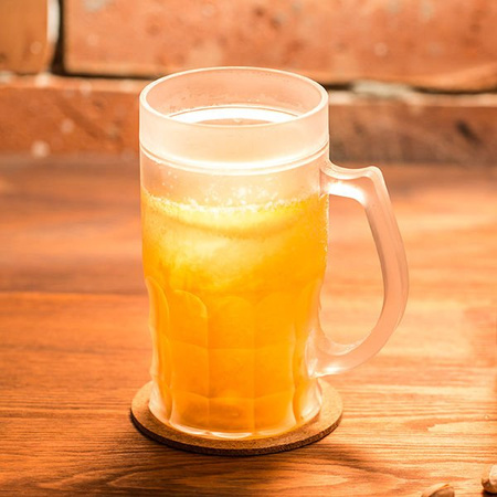 Ice beer mug CHILLER 400 ml - golden