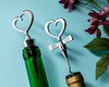 Heart shaped bottle stopper and opener - BLACK