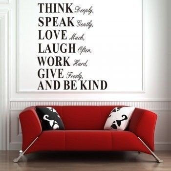 Deco wall sticker THINK DEEPLY