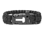 Survival bracelet 3in1 BLACK