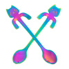 Cat tea spoons 2 pcs RAINBOW