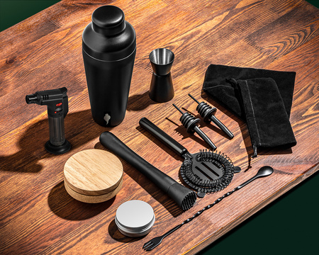 Coctail shaker & smoker set  DELUXE