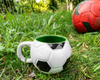 FOOTBALL mug (ceramics) -  green interior