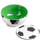 Football bowl with football coaster