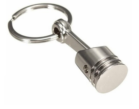 Moto piston keychain