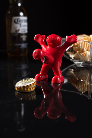 Happy man bottle opener