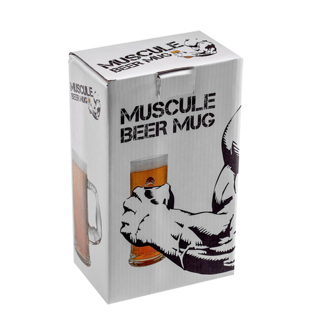 Muscle beer glass