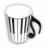 Music mug with lid - KEYBOARD