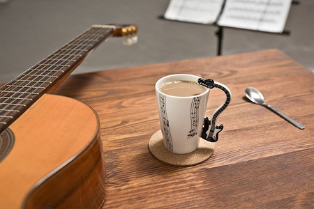 Music mug - BLACK GUITAR