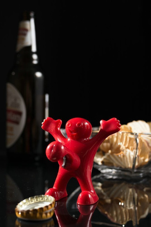 Happy man bottle opener