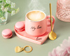Women gift set - cup, saucer & spoon