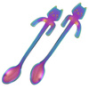 Cat tea spoons 2 pcs RAINBOW