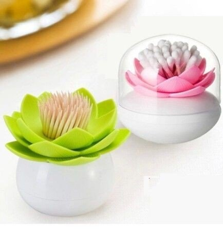 Lotus bud & tooth pick holder - GREEN